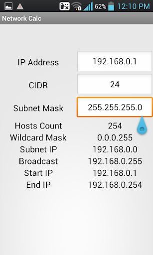 Network IP calculator