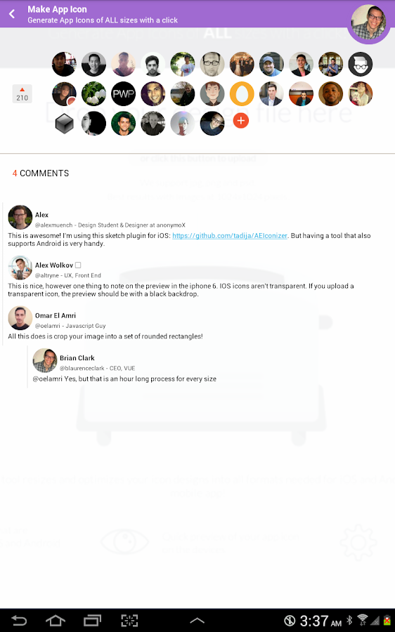    Visual Hunt for Product Hunt- screenshot  