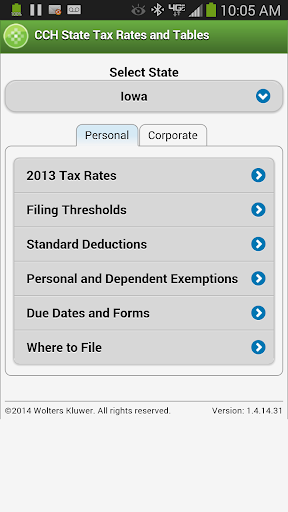 【免費財經App】CCH State Tax Rates and Tables-APP點子