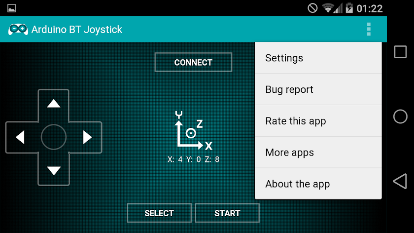 Arduino BT Joystick PRO Screen 3