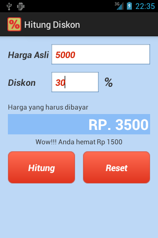 Hitung Diskon