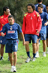 Ramon Morales entrenando en Verde Valle