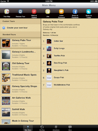 【免費旅遊App】Galway Map and Walks-APP點子