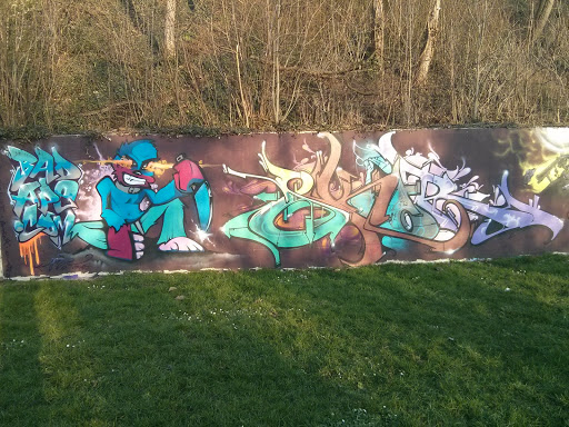 Affe Mit Waffe Graffiti