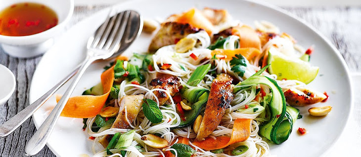 uk noodle recipe Chicken Salad salad Noodle chicken   Yummly  Recipe