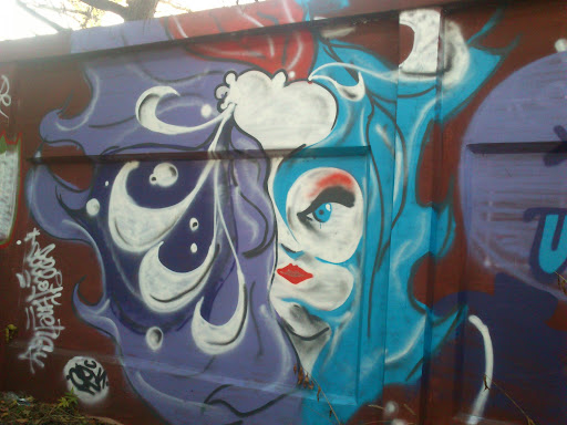 Graffiti Half Girl