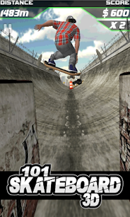 101 Skateboard Racing 3D Screen 3