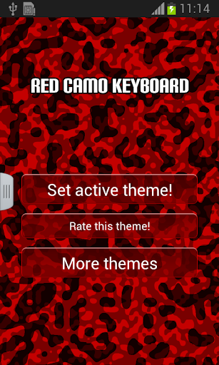紅色迷彩鍵盤