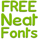 Neat Fonts for FlipFont free mobile app icon