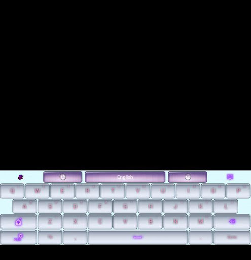GO Keyboard Blue Pink Theme