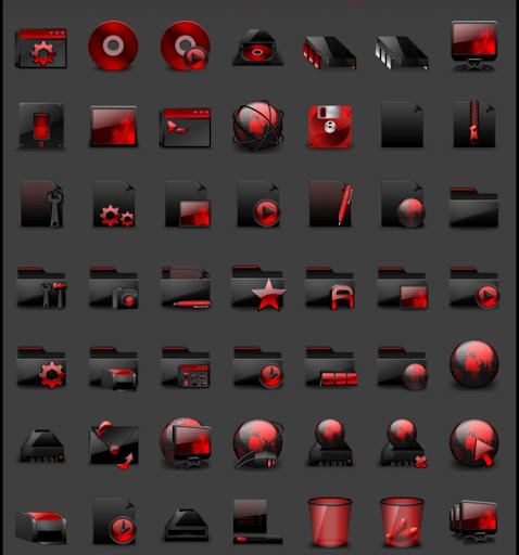 Red Icons - icon theme for ubuntu