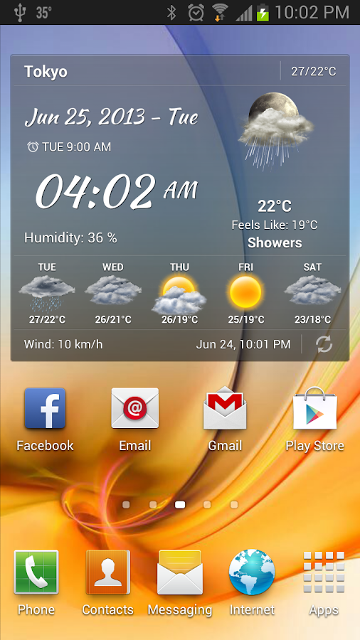 Hava Durumu Widget İndir Apk Android - Weather & Clock Widget