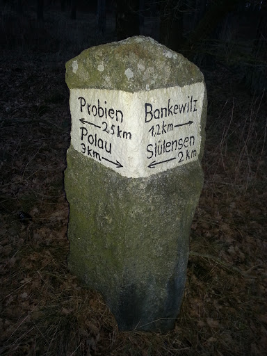 Historischer Kilometer Stein