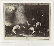 Fotoreproductie van een schilderij door Bartolomé Esteban Murillo, voorstellend de bekering van Paulus