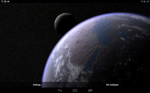 Earth & Moon in HD Gyro 3D PRO - screenshot thumbnail
