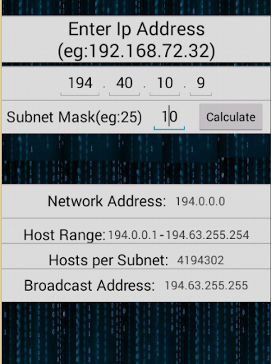 Subnet Calculator