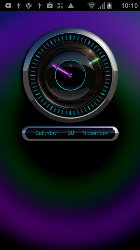 CALAIDEON Laser Clock Widget Screen 2