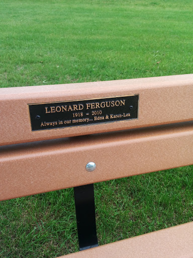 Leonard Ferguson Memorial Bench 