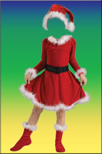 Kids Santa Claus Suit Photo