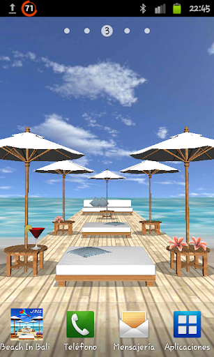 Beach In Bali 3D PRO LWP