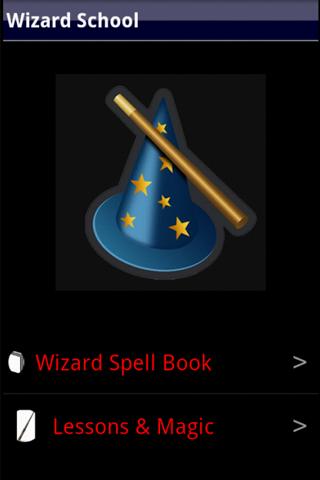 Android application Wizard Spell Book screenshort