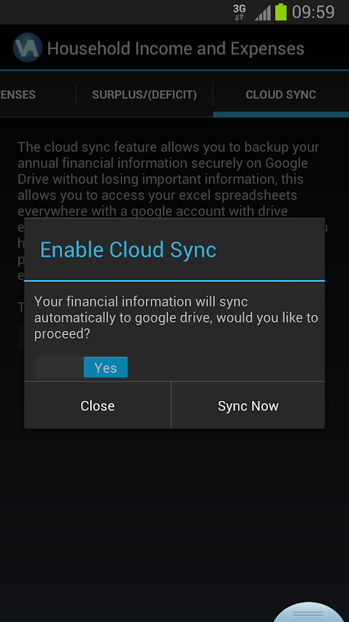 Android application Expense Manager screenshort