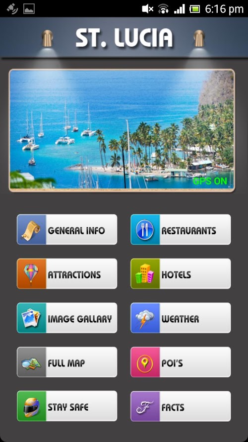 Android application St. Lucia Offline Map Guide screenshort