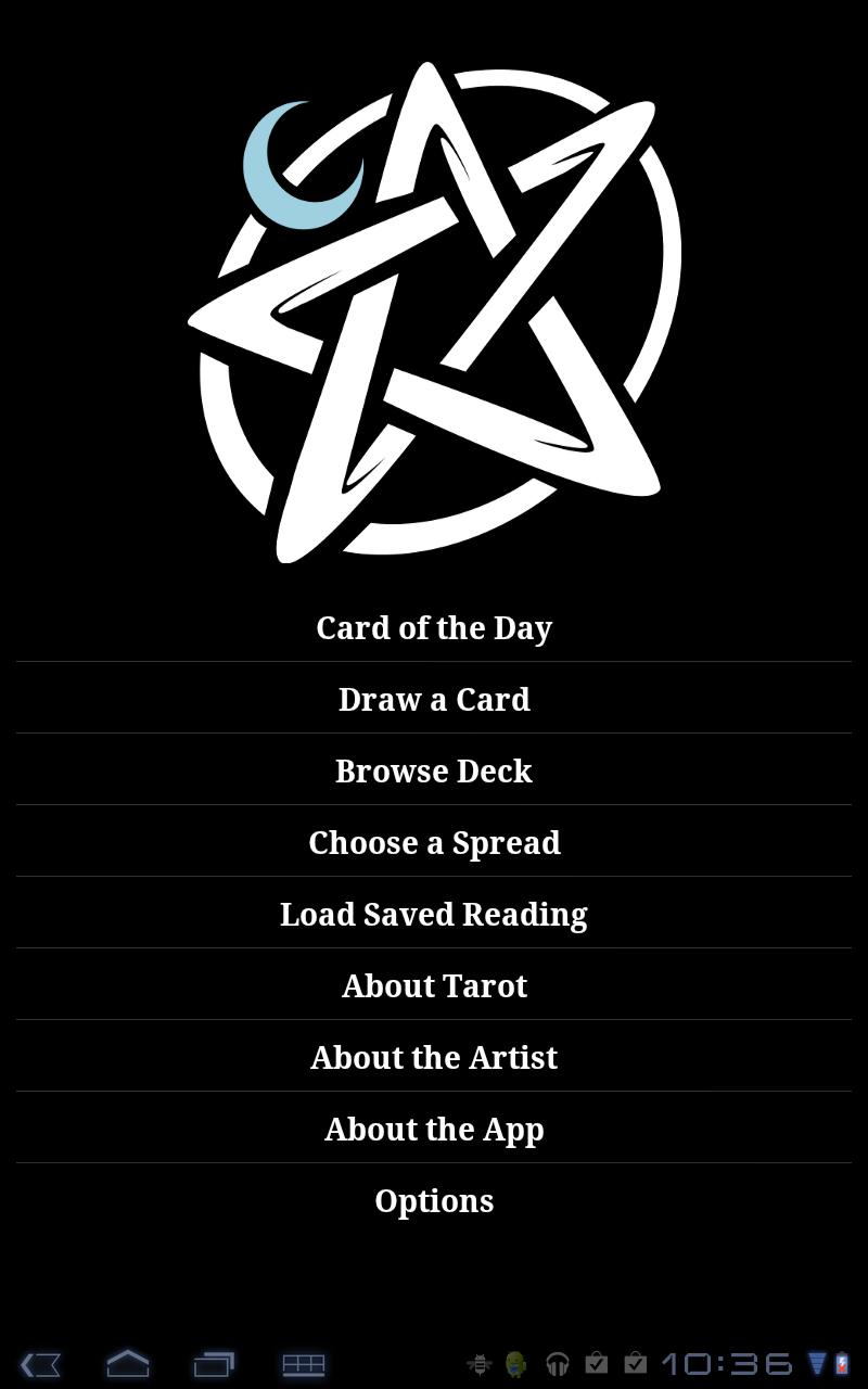 Tarot Trumps of Merlin Screen 1