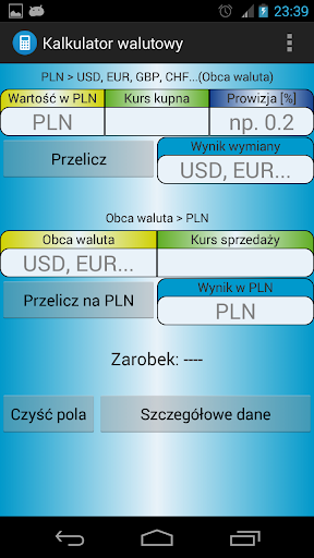 WaluTech - Kalkulator walutowy