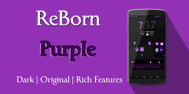 ReBorn Purple - AOSP CM Theme