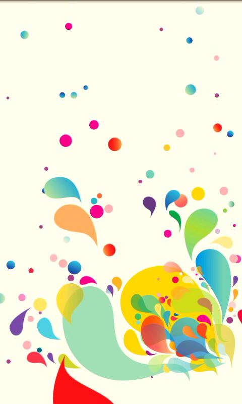 Rainbow Drops Live Wallpaper Screen 1