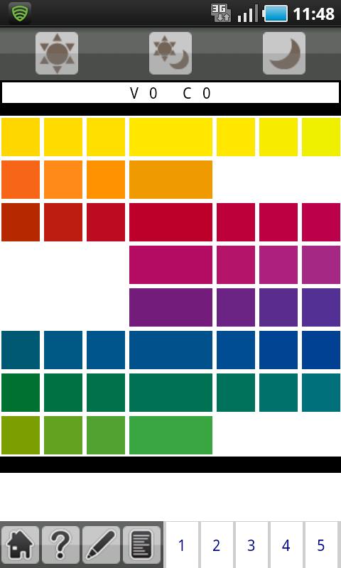 Android application Aun Color Coordinate screenshort