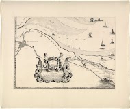 Kaart van de Maasmonding met postroutes (deel linksonder)