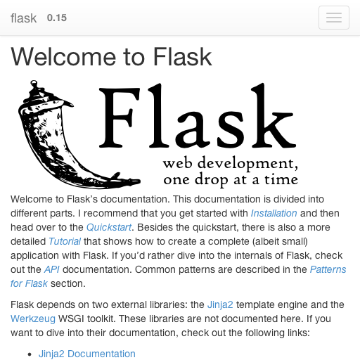 python flask doc