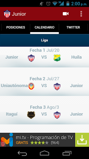 【免費運動App】Hinchas de Atlético Junior-APP點子