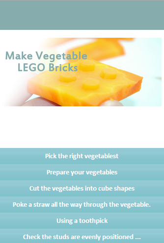 Make Vegetable LEGO Bricks
