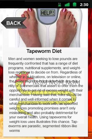 Tapeworm Diet
