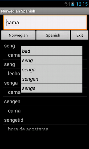 Norwegian Spanish Dictionary
