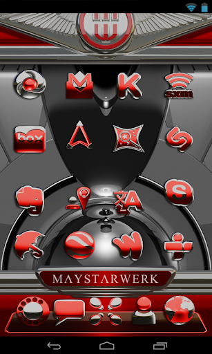 【免費個人化App】Next Launcher Theme Red Gear-APP點子