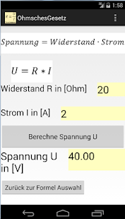 Ohmsches Gesetz alle Formeln Screenshots 7
