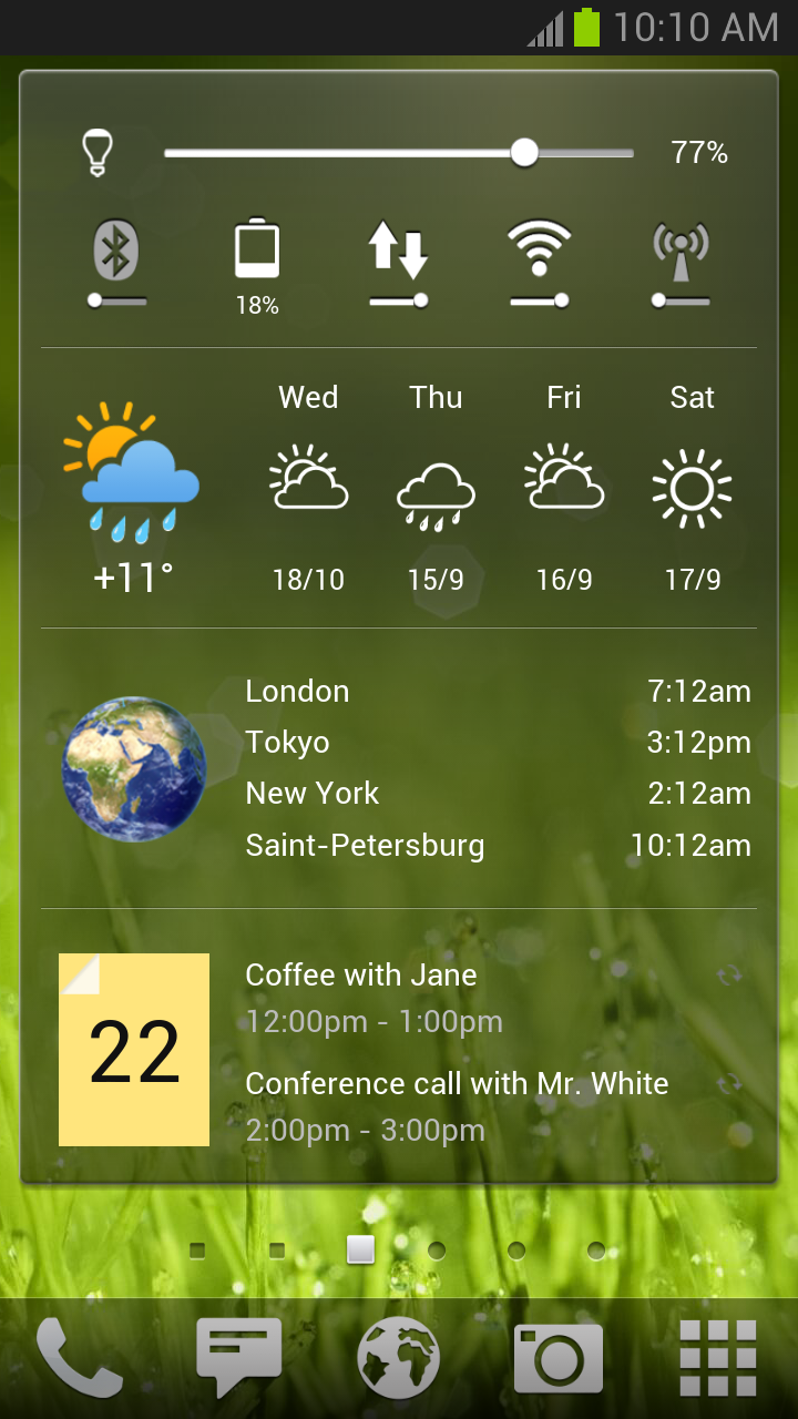 Yandex.Shell (Launcher+Dialer) Screen 3