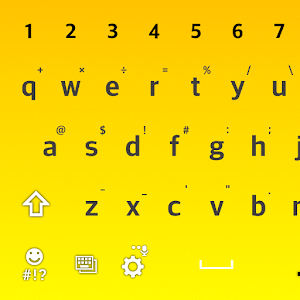 FlatYellow Keyboard LG THEME