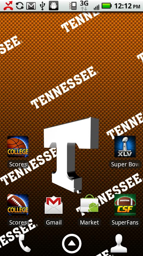 Tennessee Vols Live Wallpaper Screen 2