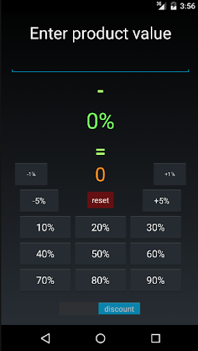 Percent discounts calculator