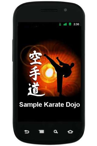 Sample of Karate Dojo App