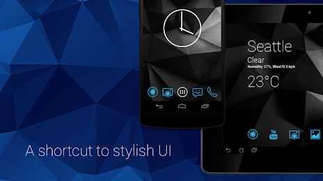 Minimalistic Icons | Blue poster 1