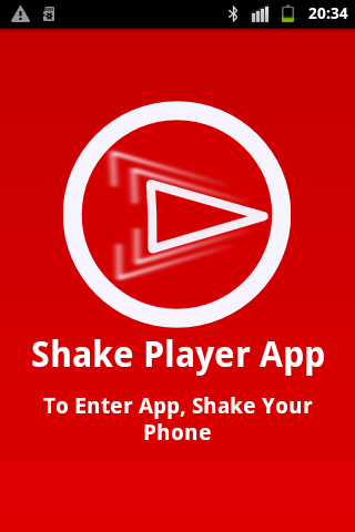 Shake player video audio