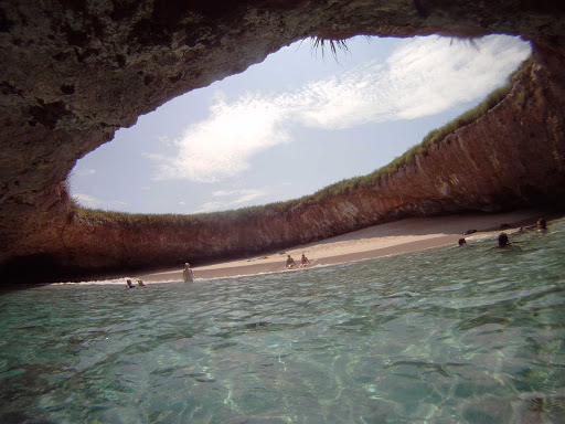 Marietas Island, about 15 miles off the coast of Puerto Vallarta, Mexico, offers snorkeling and scuba diving.