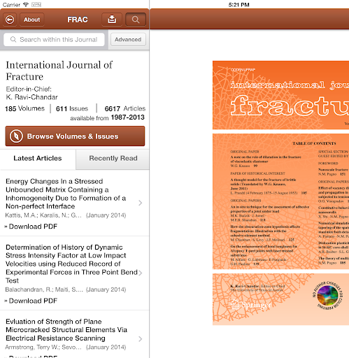 【免費書籍App】Intl Journal of Fracture-APP點子