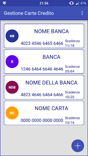 【免費工具App】Gestione Carte di Credito-APP點子